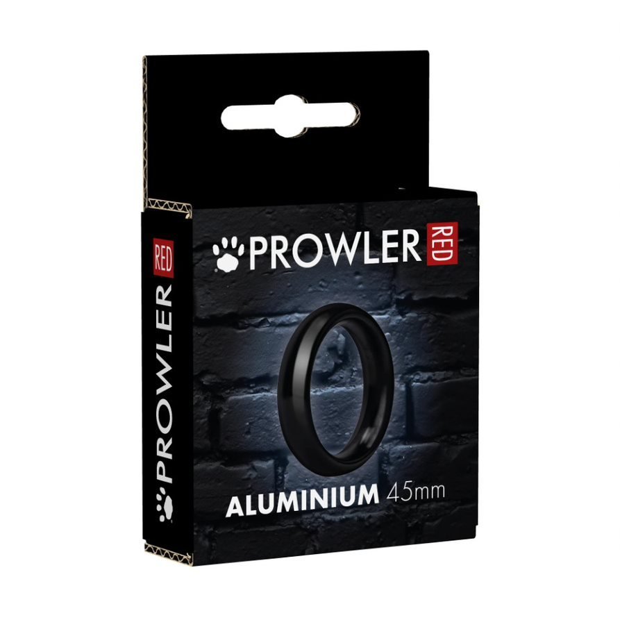 Prowler RED Aluminum Penis Ring Black 45mm