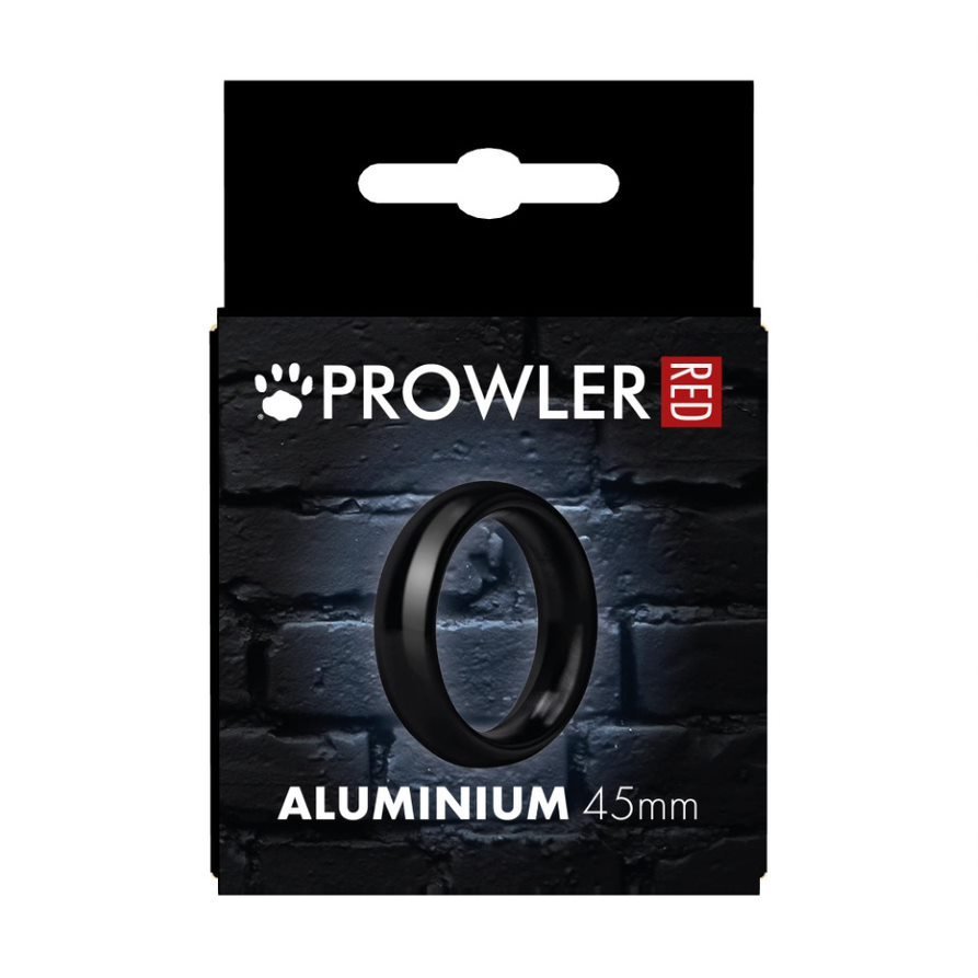 Prowler RED Aluminum Penis Ring Black 45mm