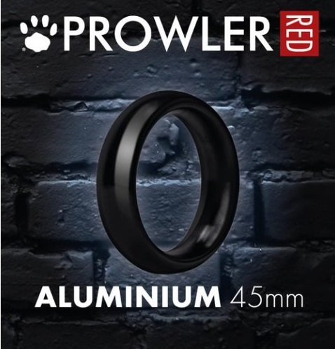 Prowler RED Aluminum Penis Ring Black 45mm