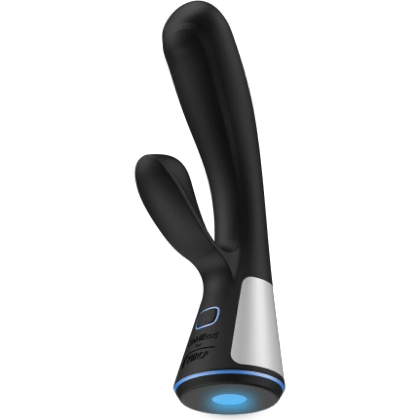 Kiiroo OhMiBod Fuse Interactive App-Controlled Rabbit Vibrator Black