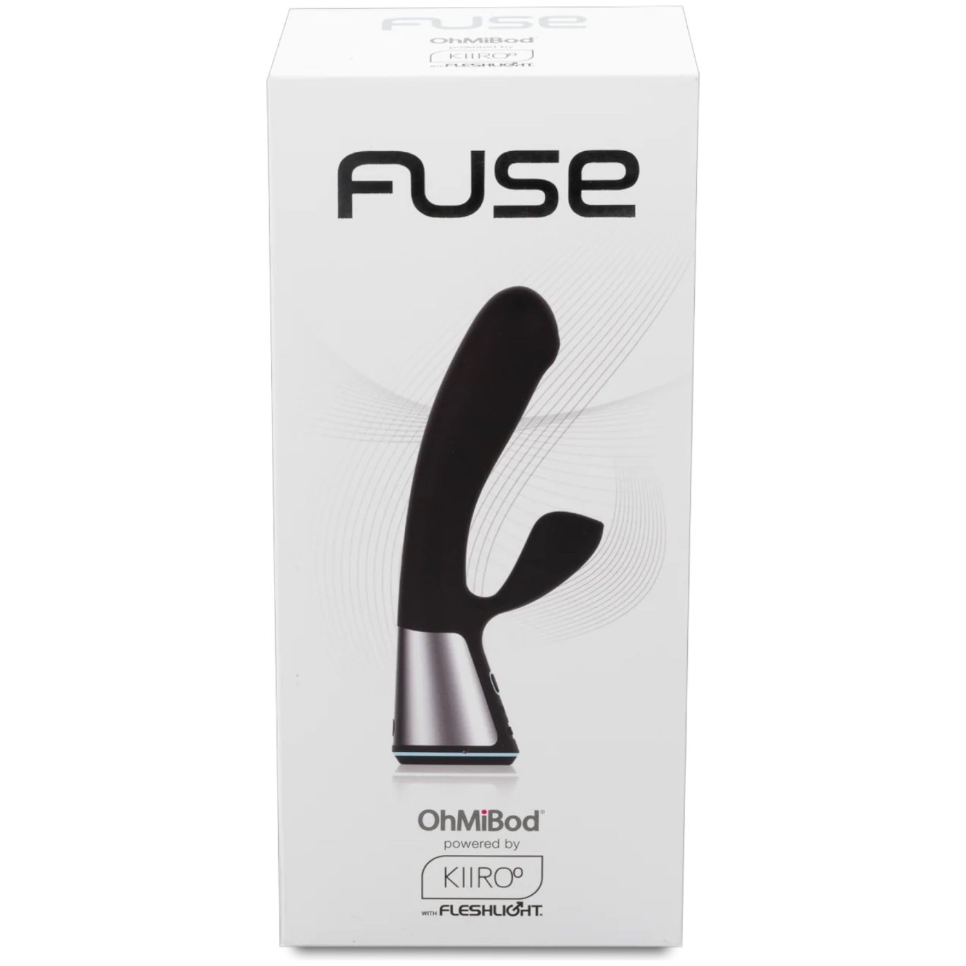 Kiiroo OhMiBod Fuse Interactive App-Controlled Rabbit Vibrator Black