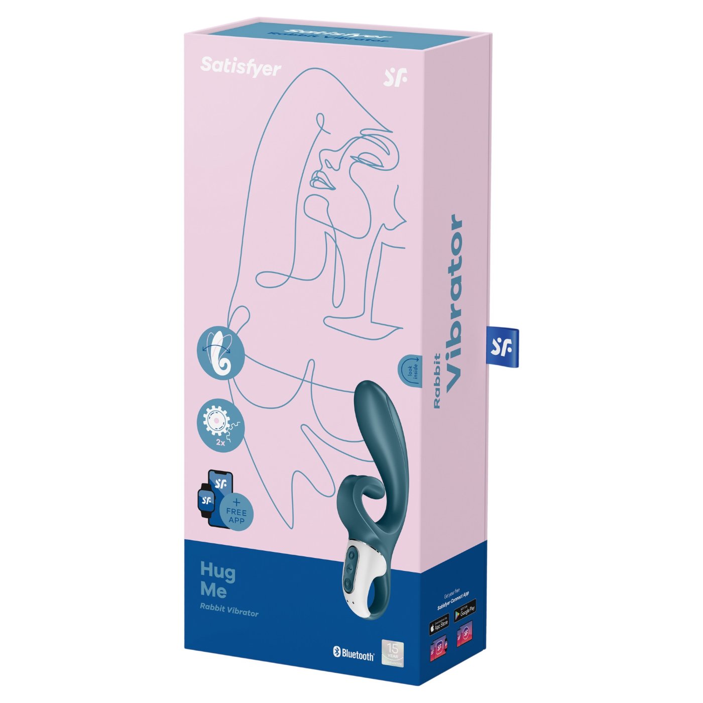 Satisfyer Hug Me App Controlled Rabbit Vibrator