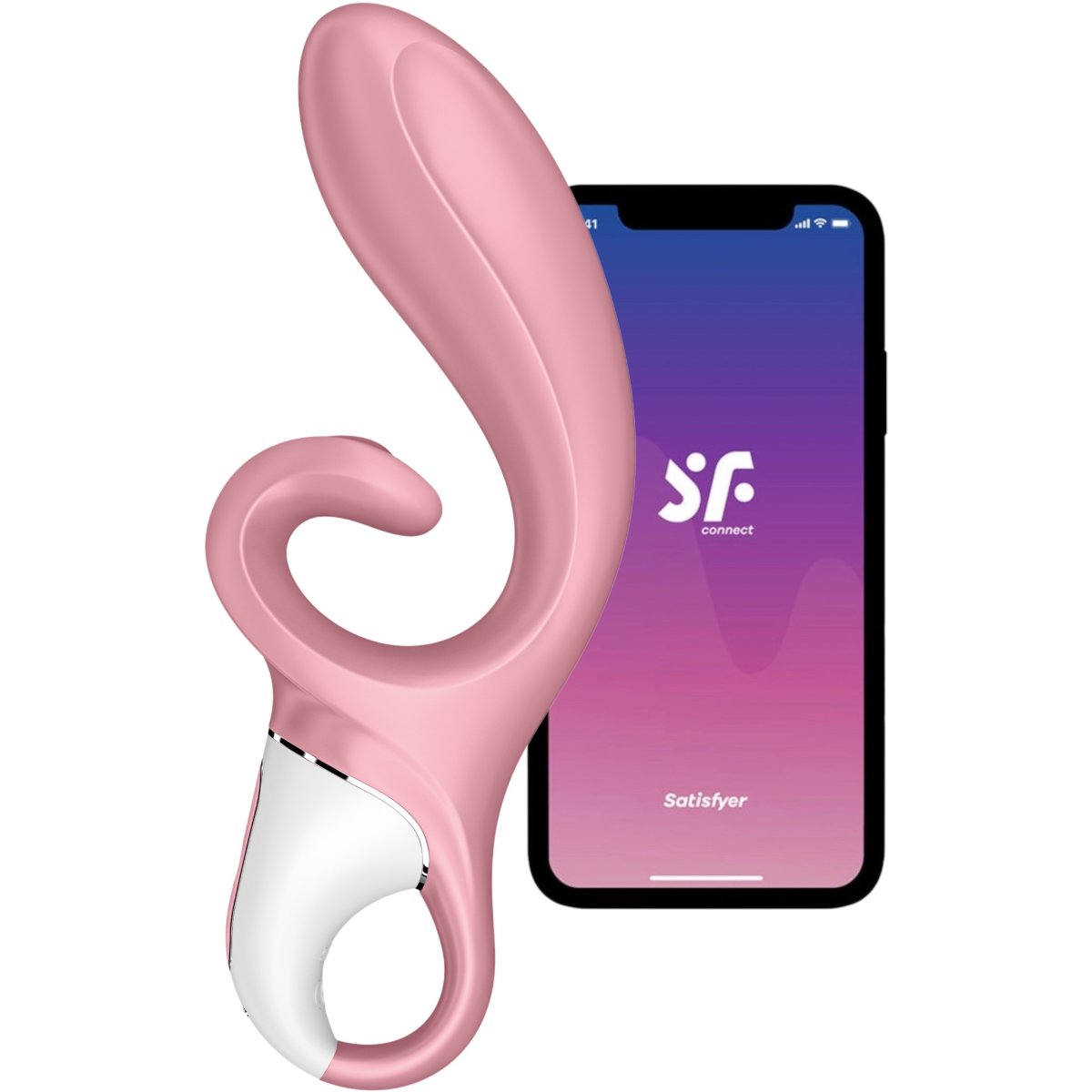 Satisfyer Hug Me App Controlled Rabbit Vibrator, Pink