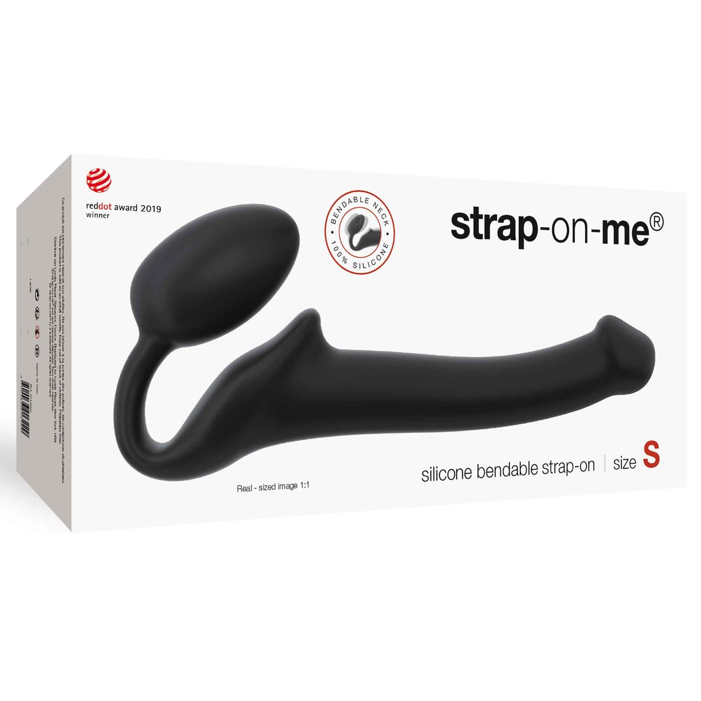 Strap-On-Me Silicone Bendable Strapless Strap-On Black S