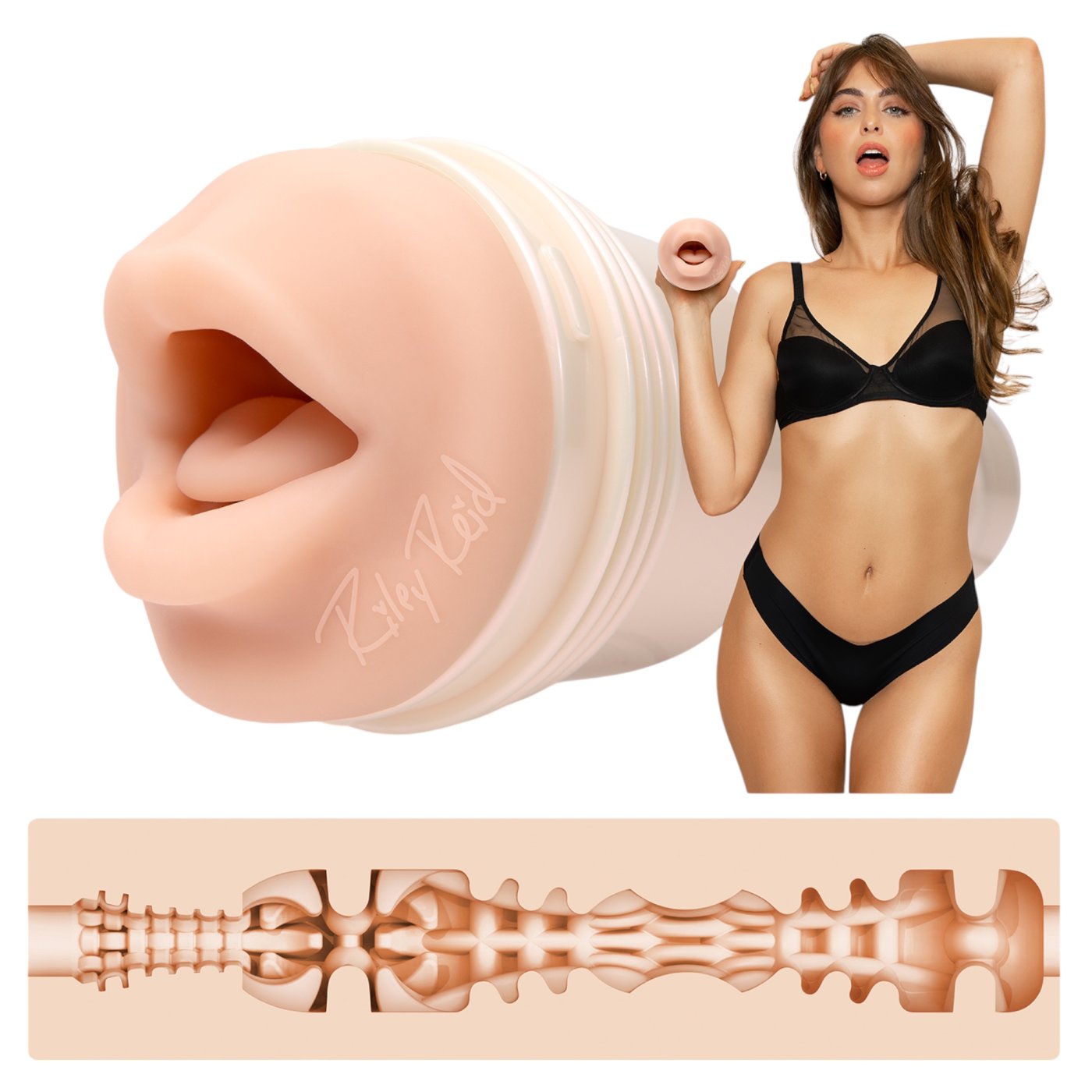 Fleshlight Girls Riley Reid Insomnia Blowjob Masturbator 