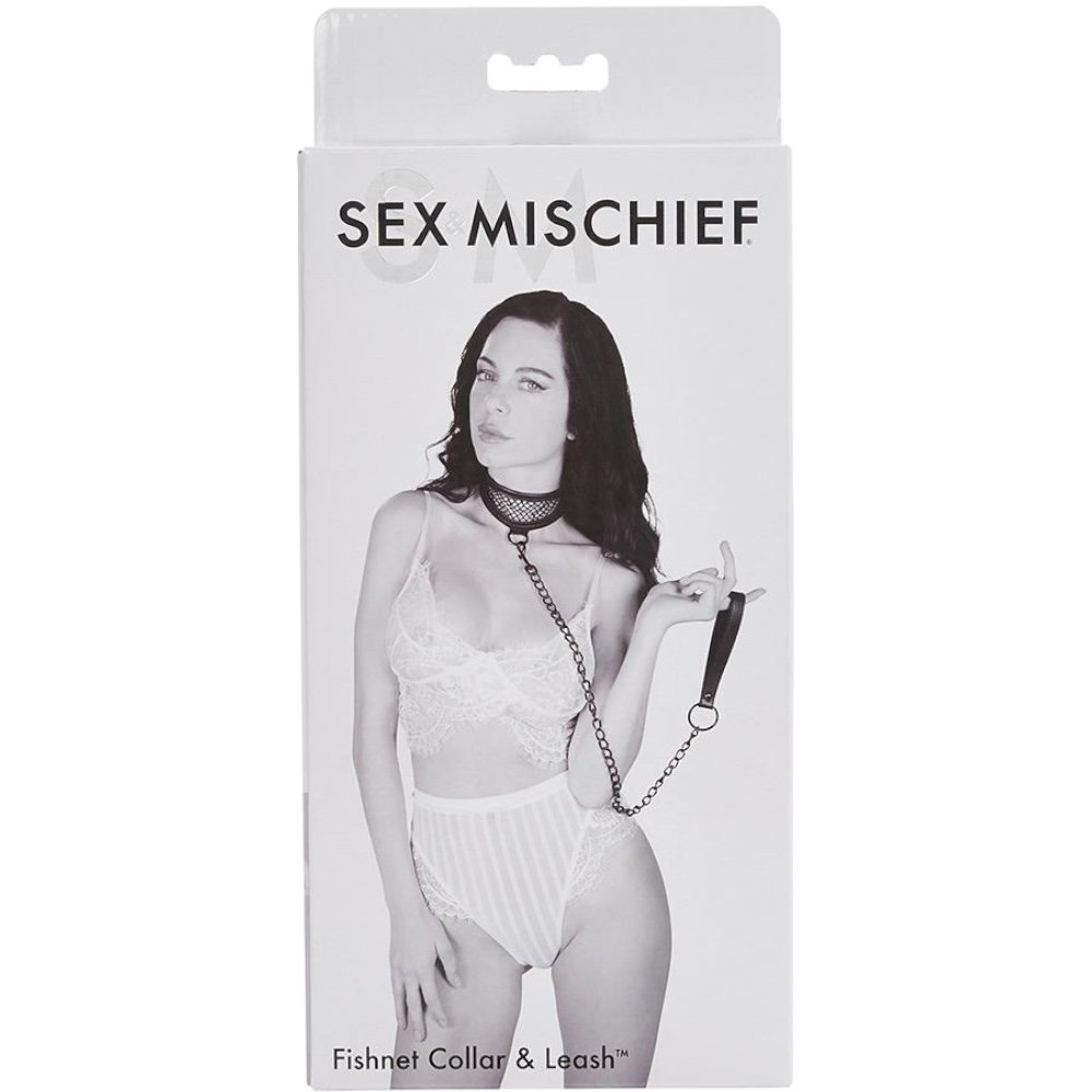 S&M Fishnet Collar & Leash