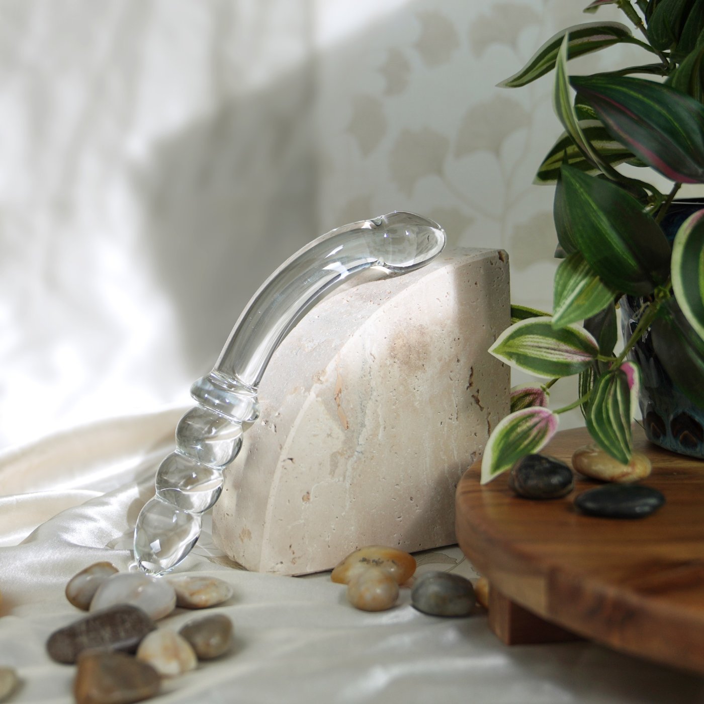 Clarity Celestial Zenith Double Ended Glass Dildo 8 Inch