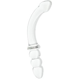 Clarity Celestial Zenith Double Ended Glass Dildo 8 Inch