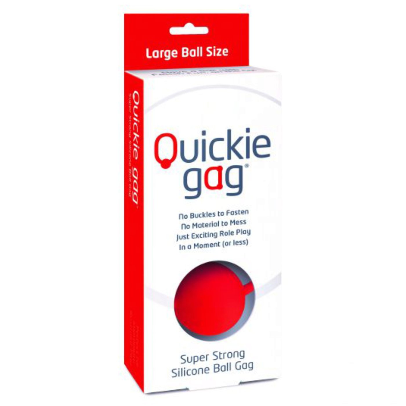 Quickie Large Silicone Ball Gag Red
