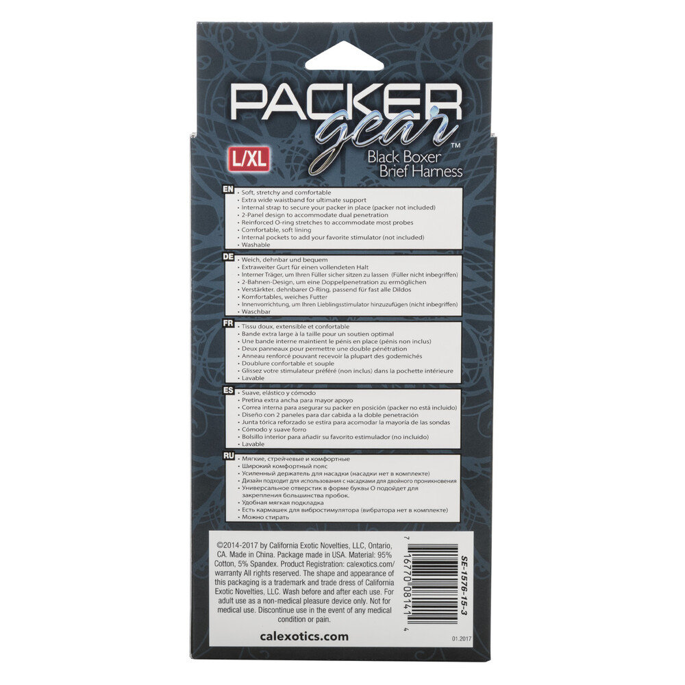 CalExotics Packer Gear Boxer Harness Black L/XL