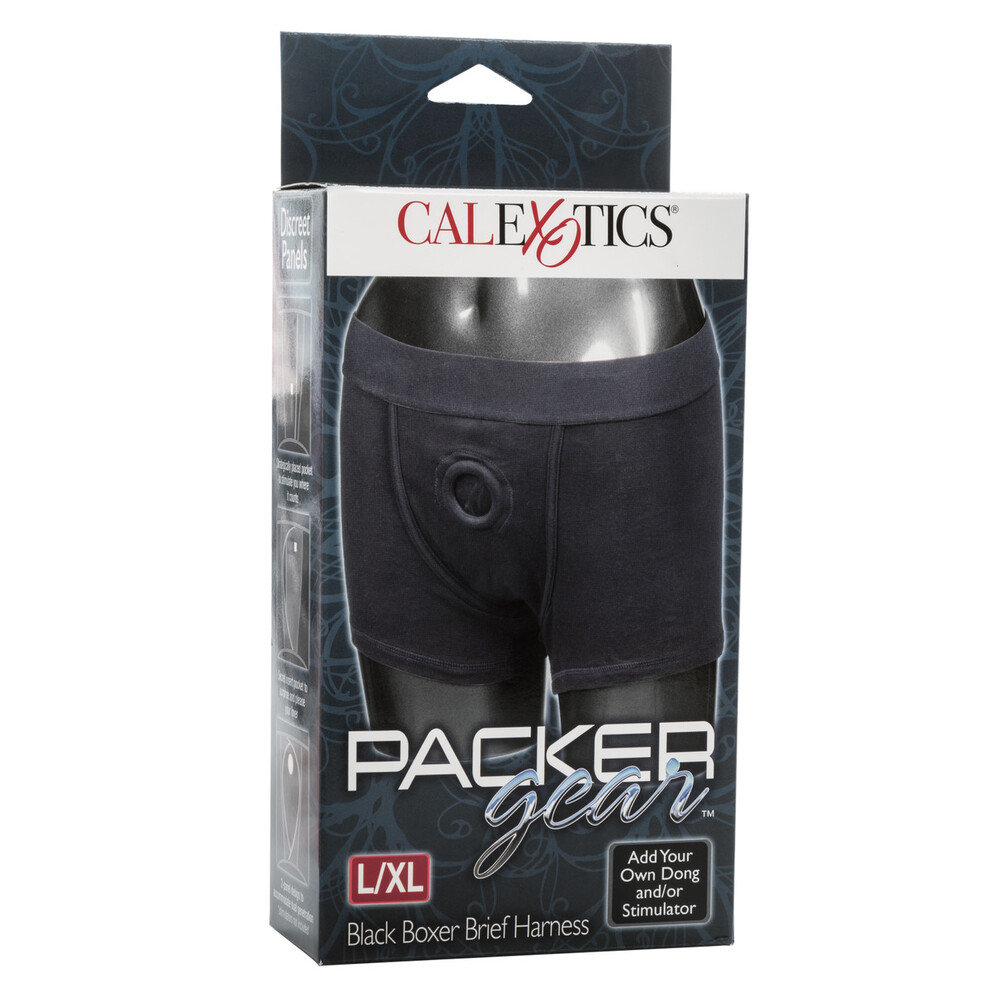 CalExotics Packer Gear Boxer Harness Black L/XL