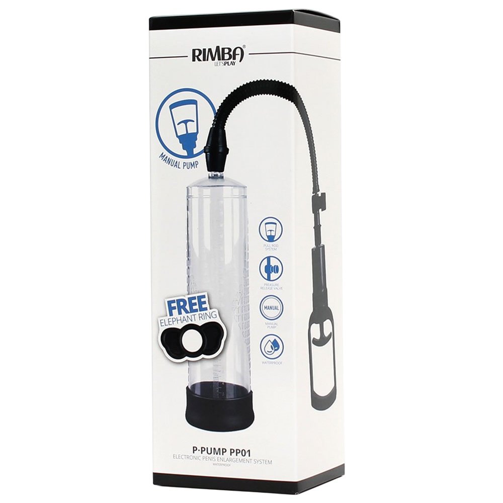 Rimba P-Pump PP01 Manual Vacuum Penis Pump Clear