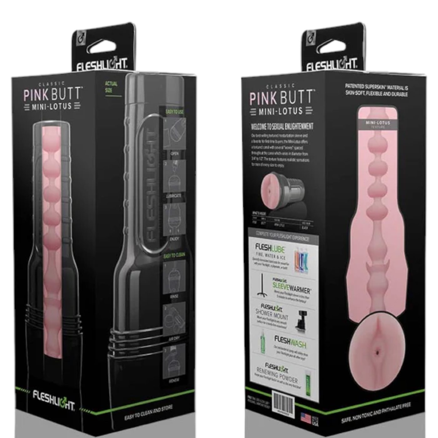 Fleshlight Classic Pink Butt Mini Lotus Male Masturbator