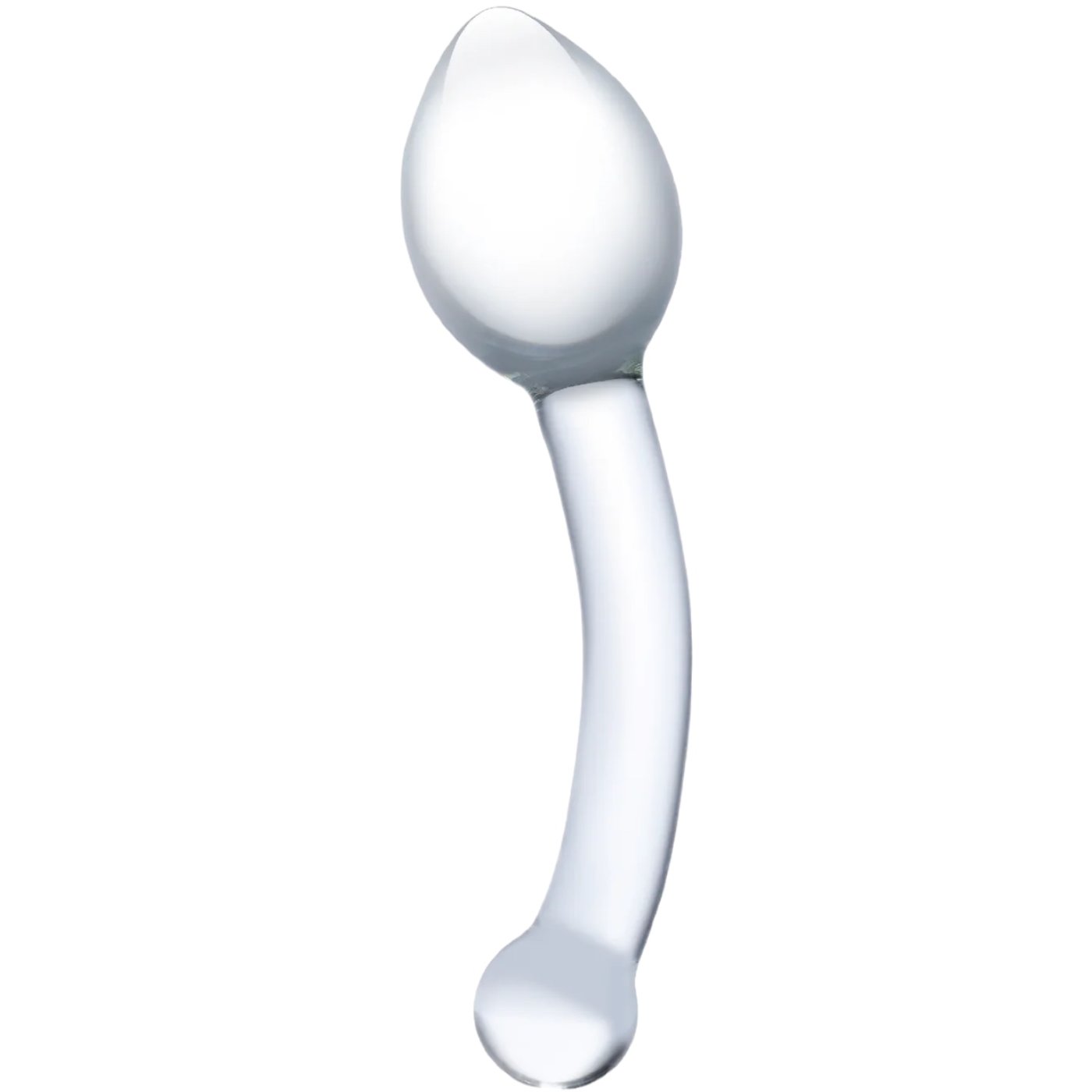 Glas Pure Indulgence G-Spot and P-Spot Glass Dildo 8 Inch