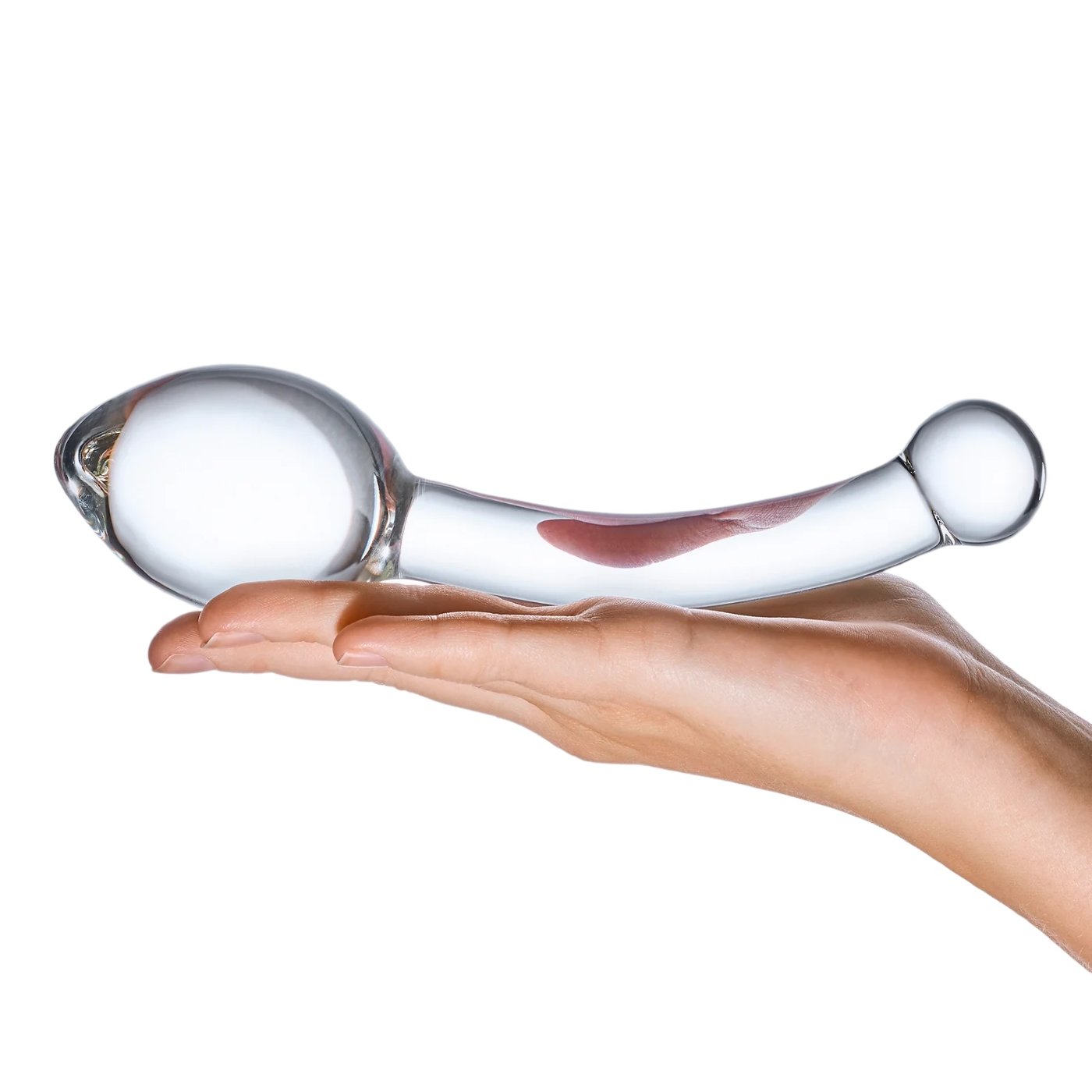 Glas Pure Indulgence G-Spot and P-Spot Glass Dildo 8 Inch