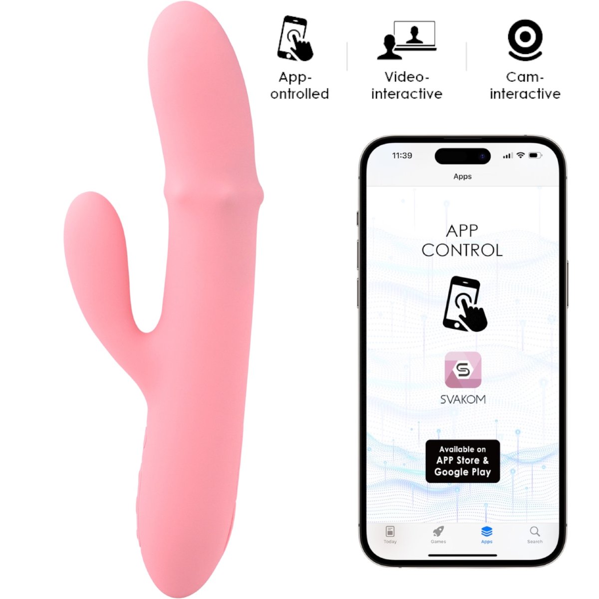 Svakom Mora Neo Interactive Rabbit Vibrator with Thrusting Beads