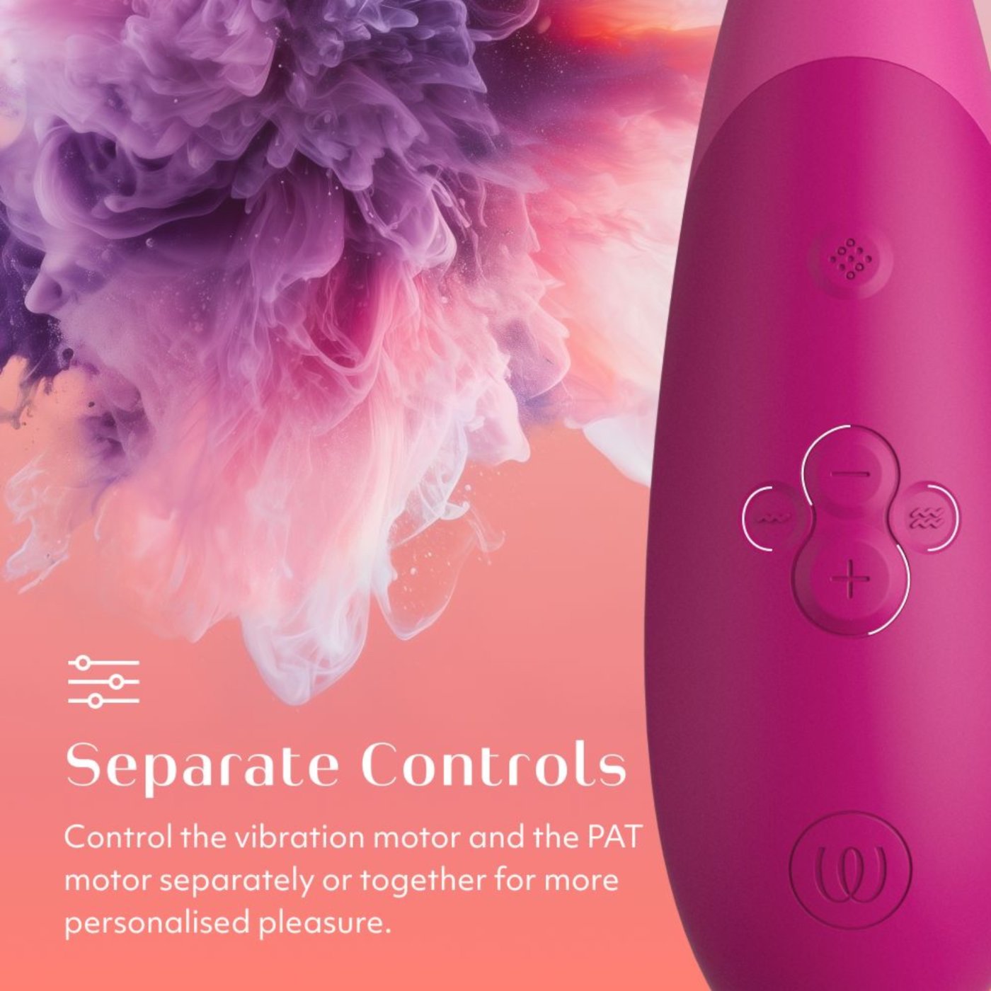 Womanizer Enhance 2-in-1 Pleasure Air Clitoral Vibrator Pink