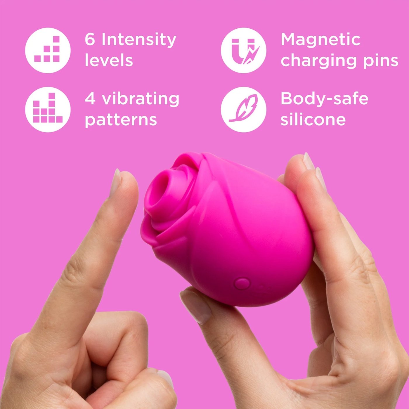 ROMP Rose 2.0 Pleasure Air Rechargeable Clitoral Stimulator