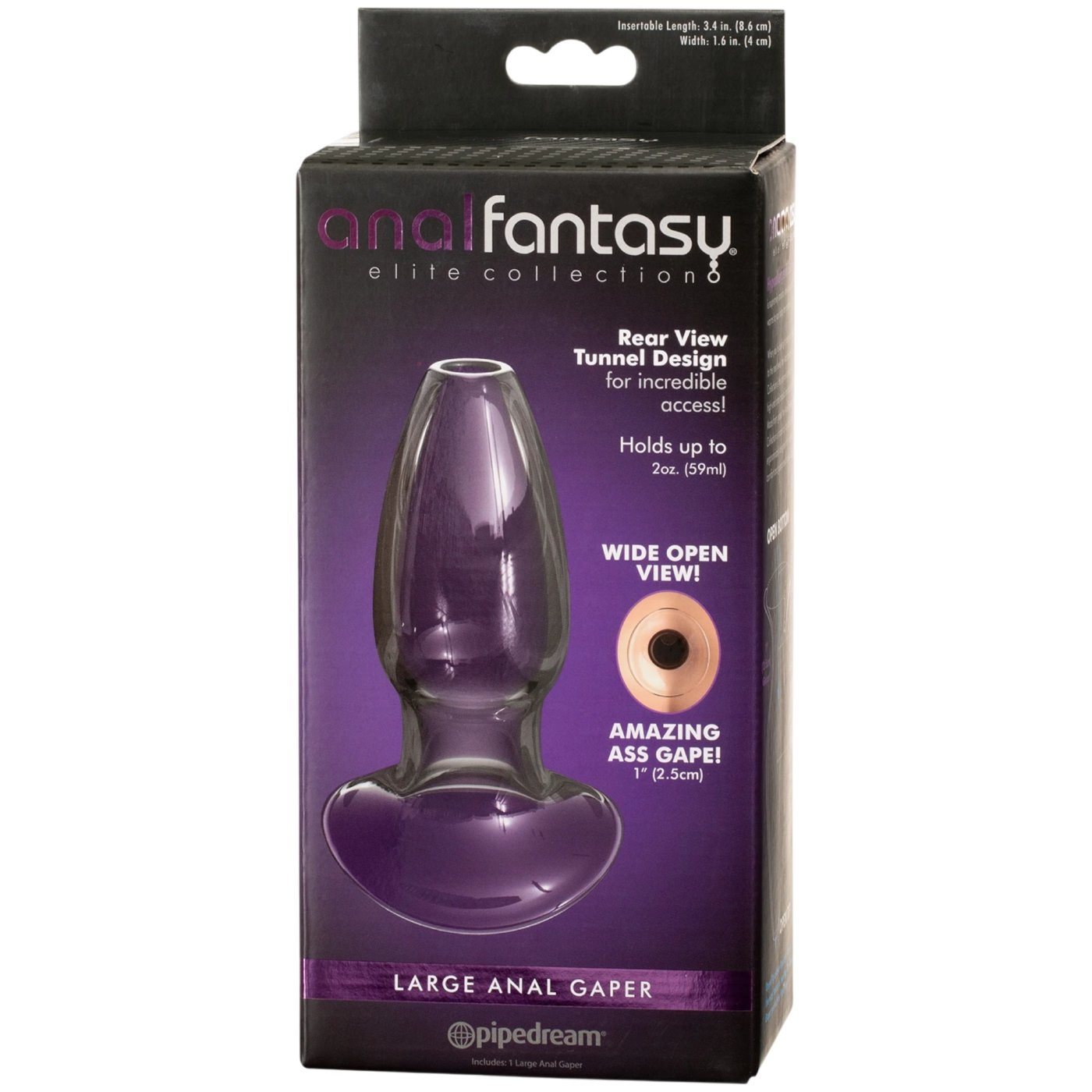 Anal Fantasy Elite Large Anal Gaper Hollow Butt Plug