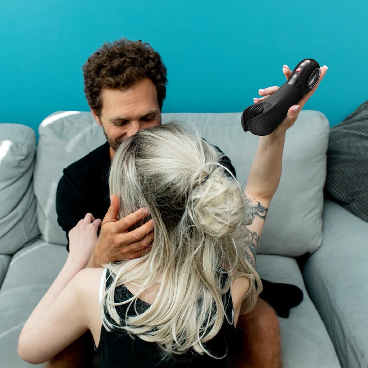 Fun Factory Manta Rechargeable Male Vibrator Black