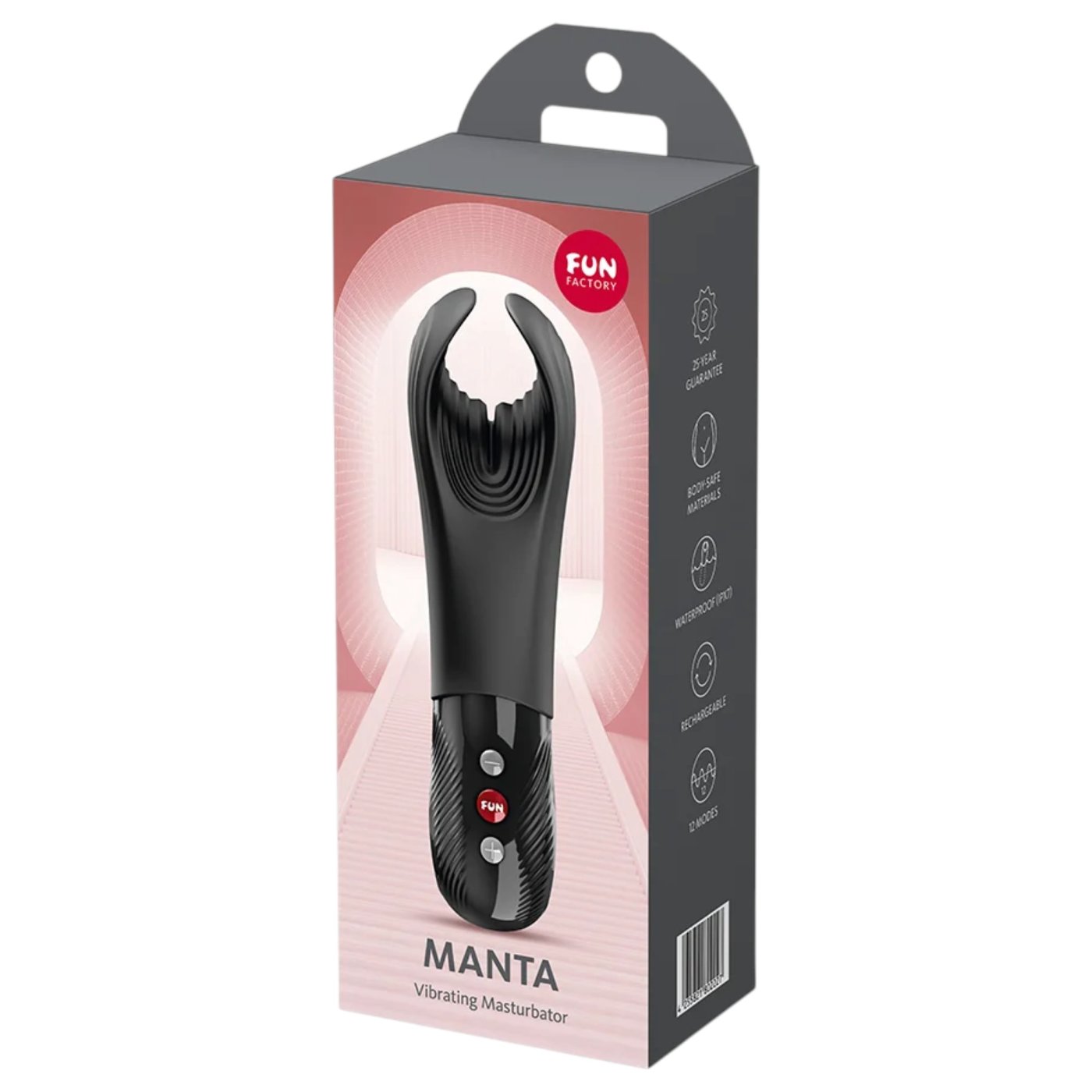 Fun Factory Manta Rechargeable Male Vibrator Black