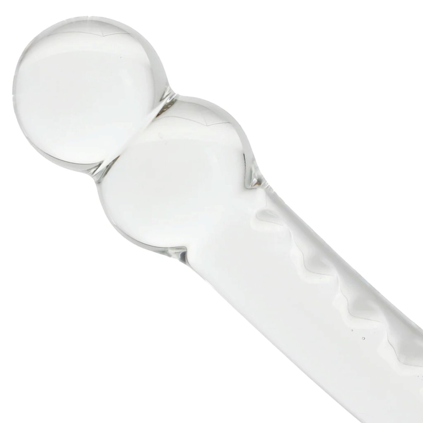 Clarity Celestial Ridge Double Ended Glass Dildo 7.7 Inch