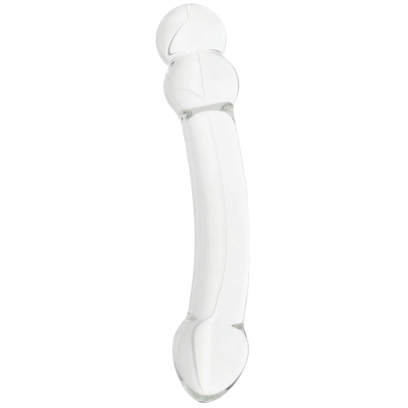 Clarity Celestial Ridge Double Ended Glass Dildo 7.7 Inch