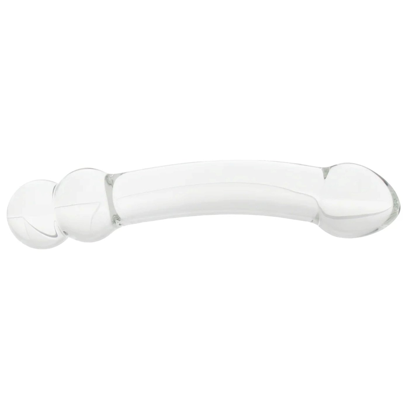 Clarity Celestial Ridge Double Ended Glass Dildo 7.7 Inch