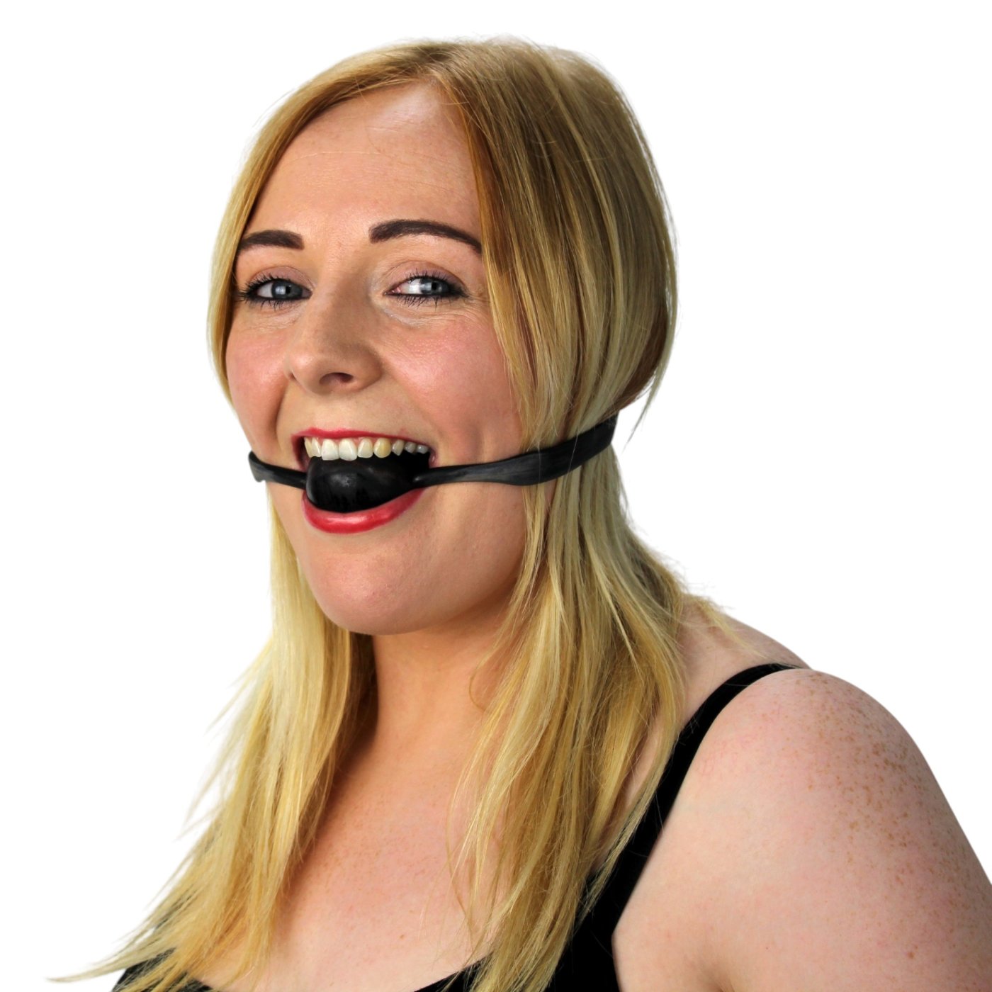 Quickie Large Silicone Ball Gag Black