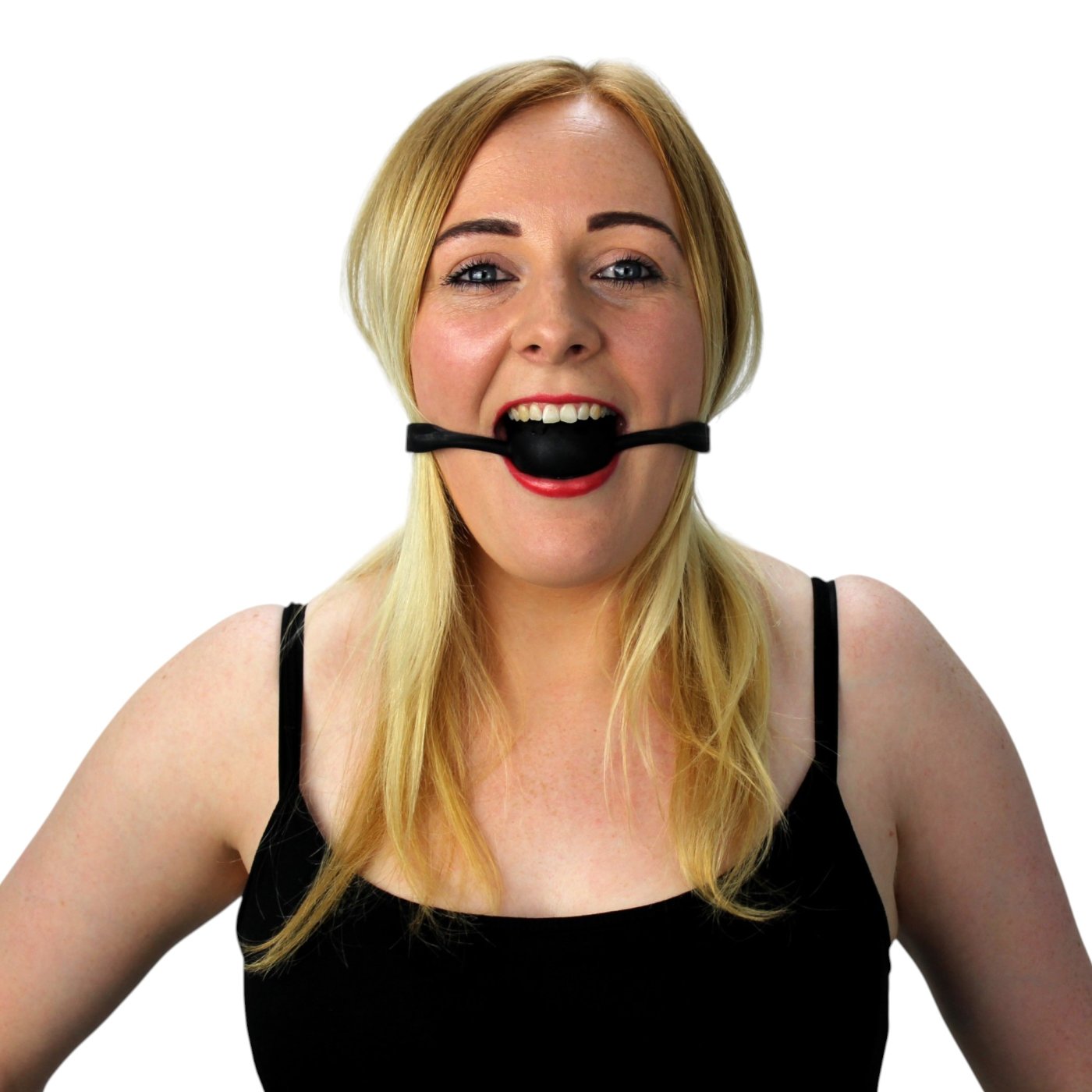 Quickie Large Silicone Ball Gag Black