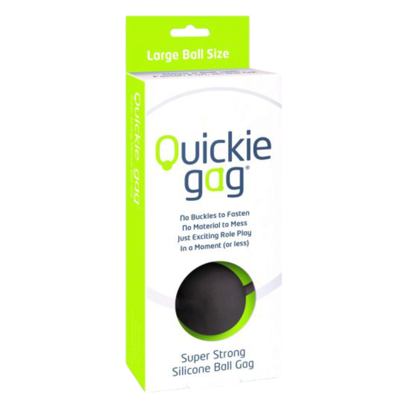 Quickie Large Silicone Ball Gag Black