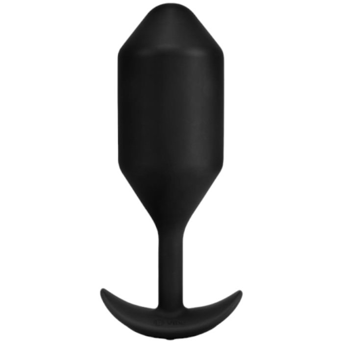 b-Vibe Vibrating Snug Plug 5 XXL Rechargeable Weighted Silicone Butt Plug 5.9 Inch