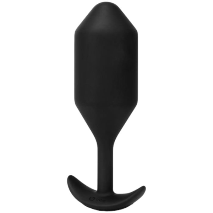 b-Vibe Vibrating Snug Plug 5 XXL Rechargeable Weighted Silicone Butt Plug 5.9 Inch