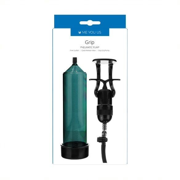 Me You Us Grip Pneumatic Penis Pump Blue