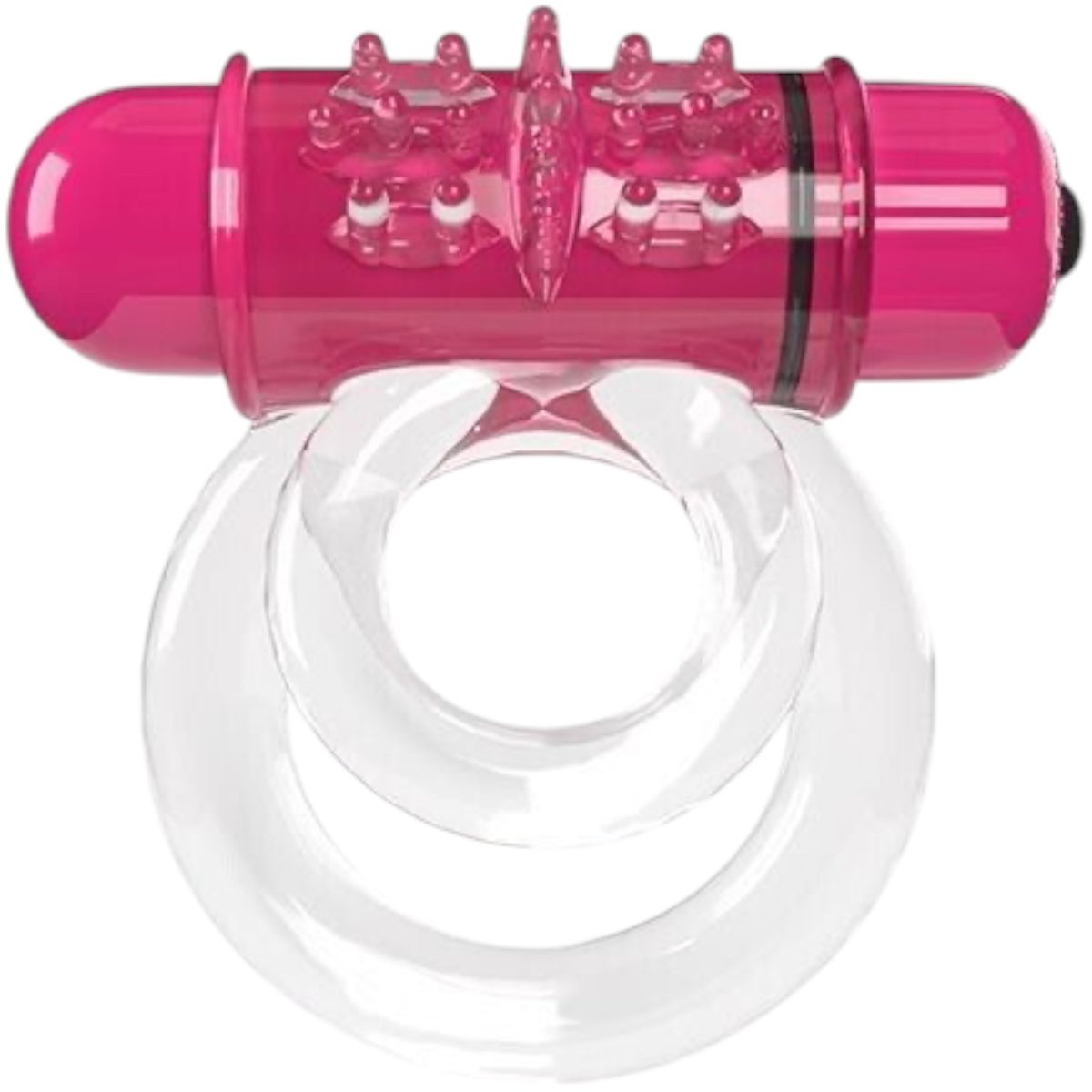 Screaming O 4B Deep Rumbling DoubleO 6 Vibrating Cock Ring Strawberry