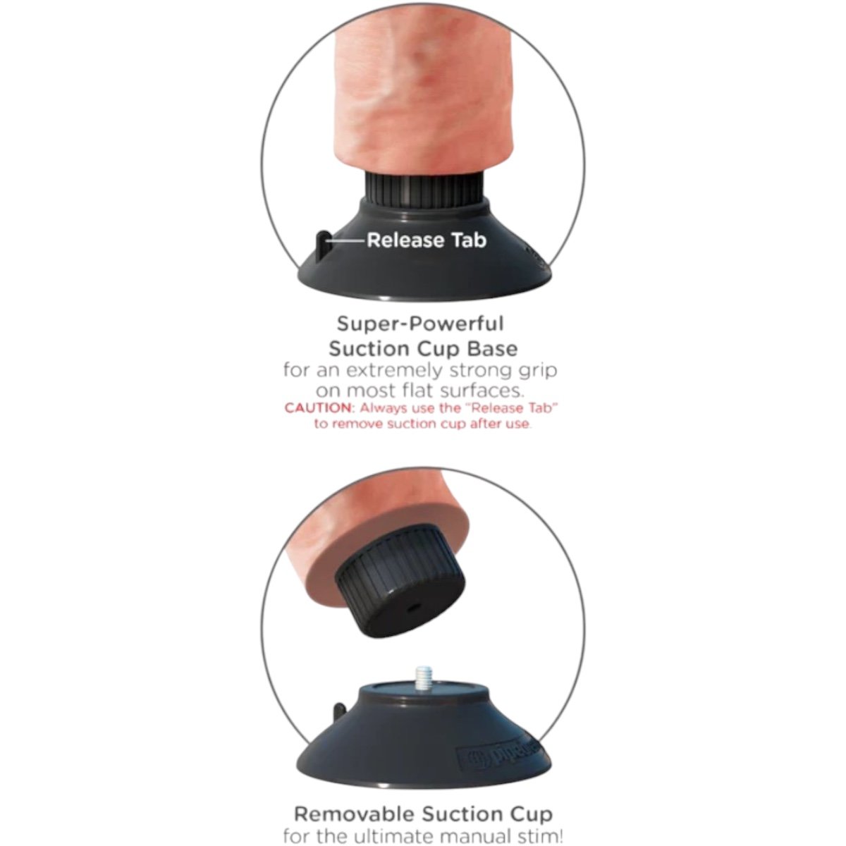 King Cock Realistic Vibrating Dildo 7 Inch
