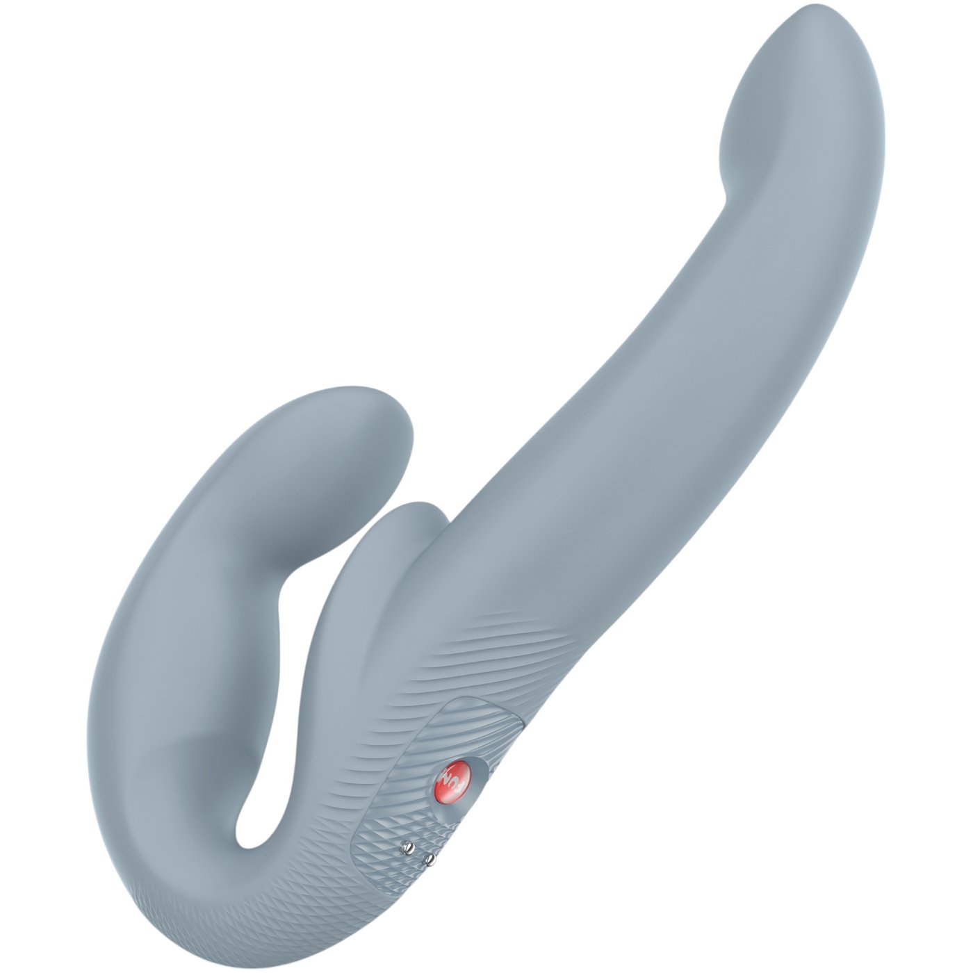 Fun Factory Share Vibe Pro Vibrating Rechargeable Strapless Strap-On Cool Grey