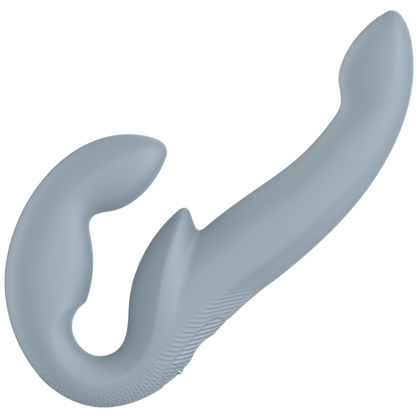 Fun Factory Share Vibe Pro Vibrating Rechargeable Strapless Strap-On Cool Grey