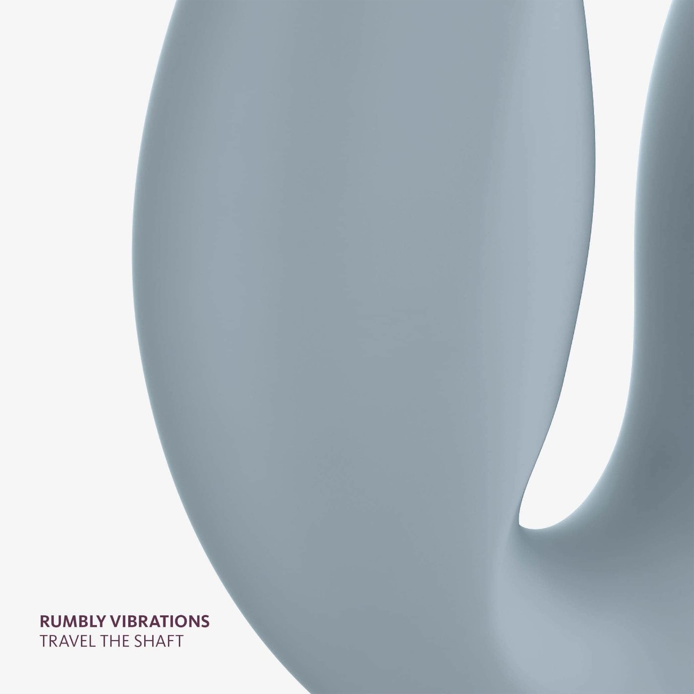 Fun Factory Share Vibe Pro Vibrating Rechargeable Strapless Strap-On Cool Grey