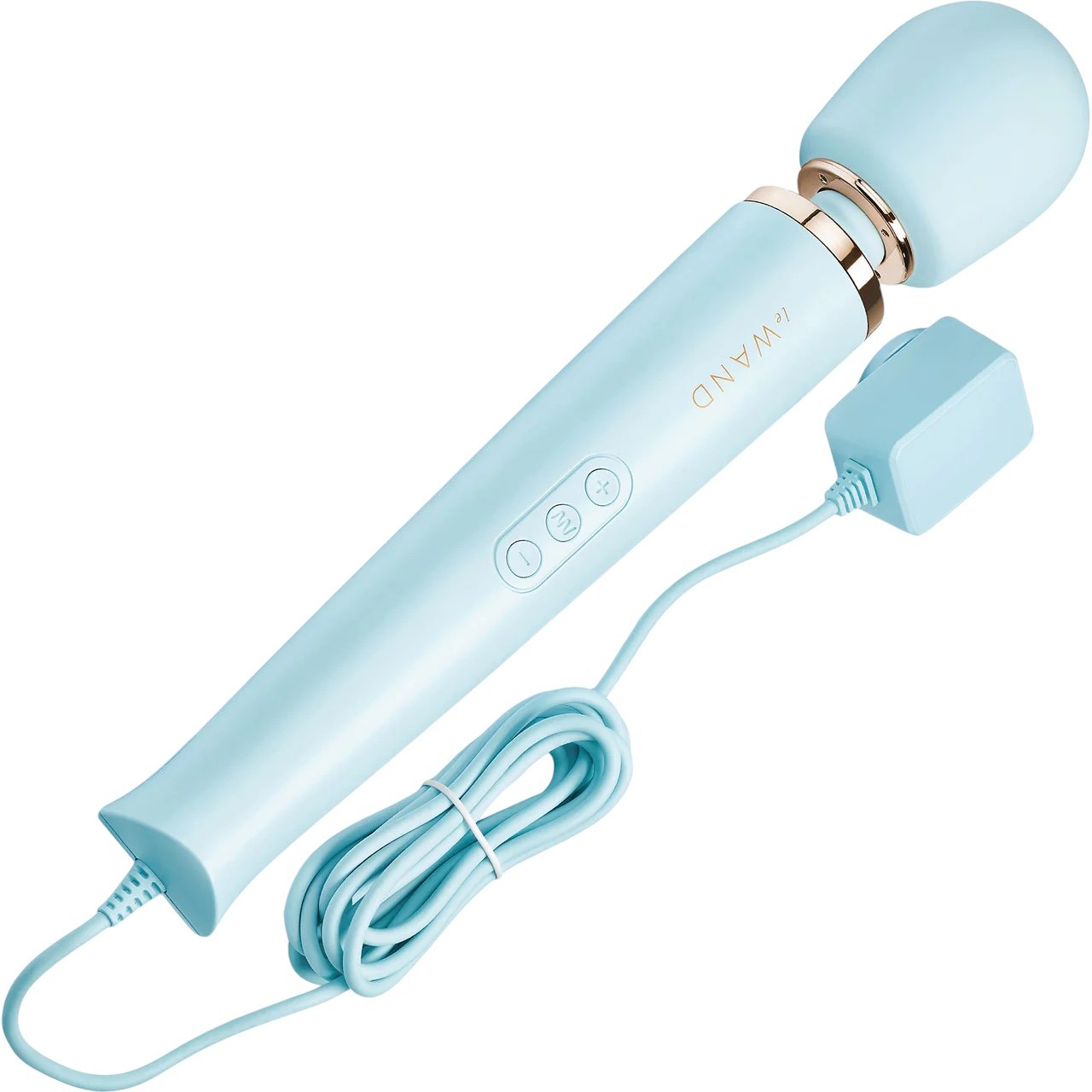Le Wand Plug-In Massage Wand Vibrator Light Blue