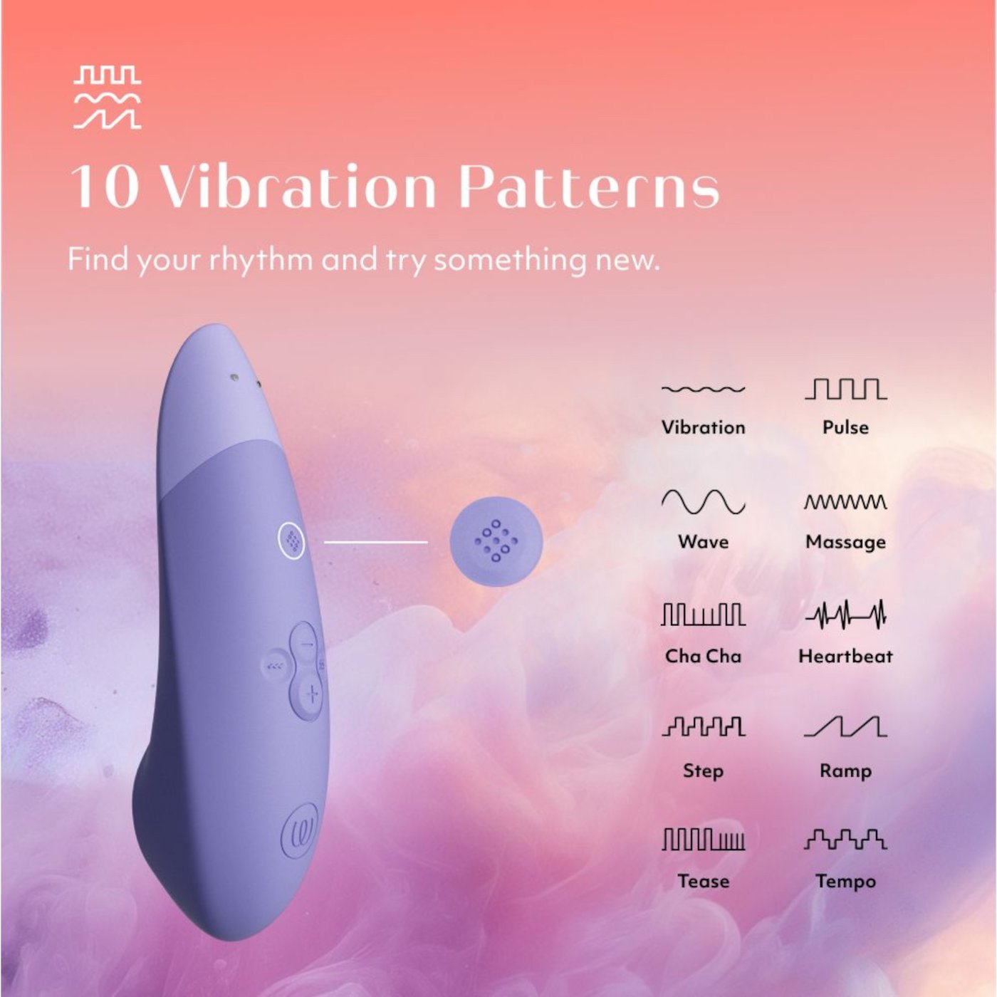 Womanizer Enhance 2-in-1 Pleasure Air Clitoral Vibrator Lilac