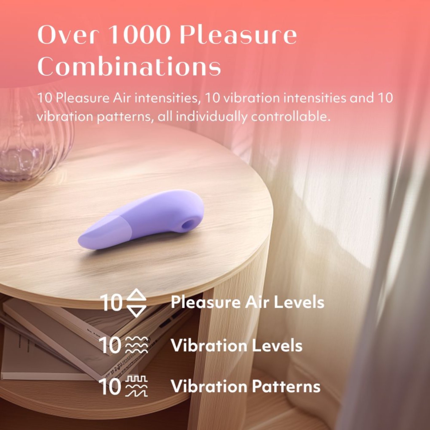 Womanizer Enhance 2-in-1 Pleasure Air Clitoral Vibrator Lilac