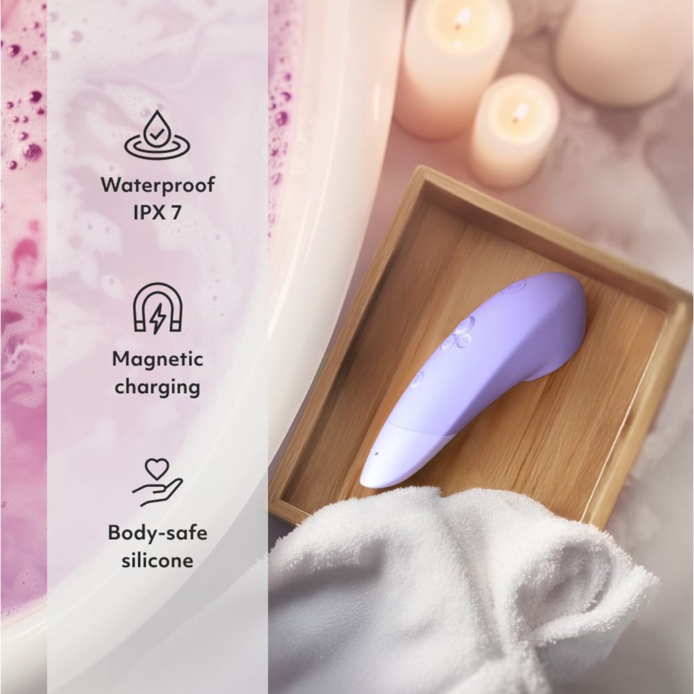 Womanizer Enhance 2-in-1 Pleasure Air Clitoral Vibrator Lilac