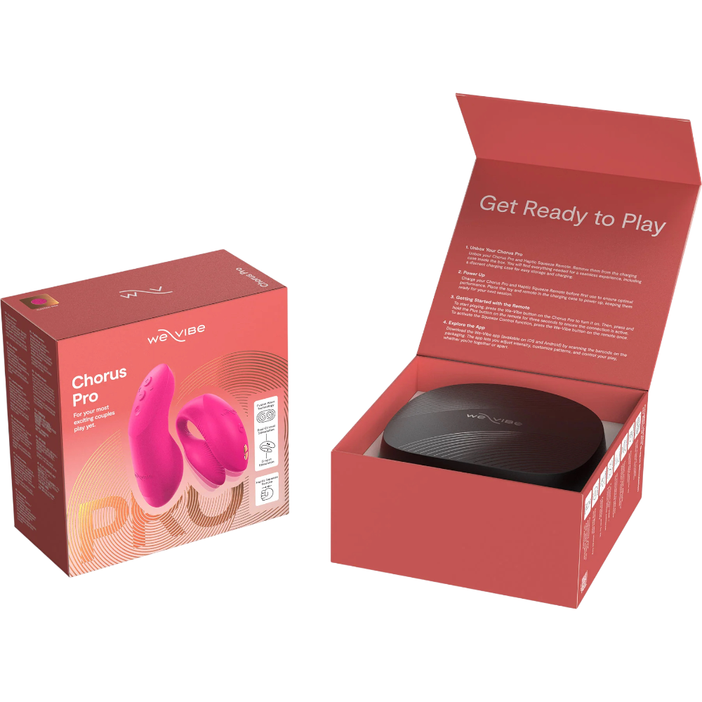 We-Vibe Chorus Pro Remote & App-Controlled Couples Vibrator Electric Pink