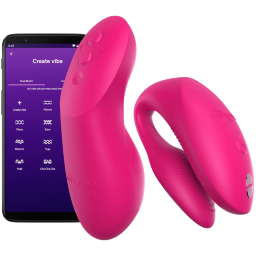 We-Vibe Chorus Pro Remote & App-Controlled Couples Vibrator Electric Pink