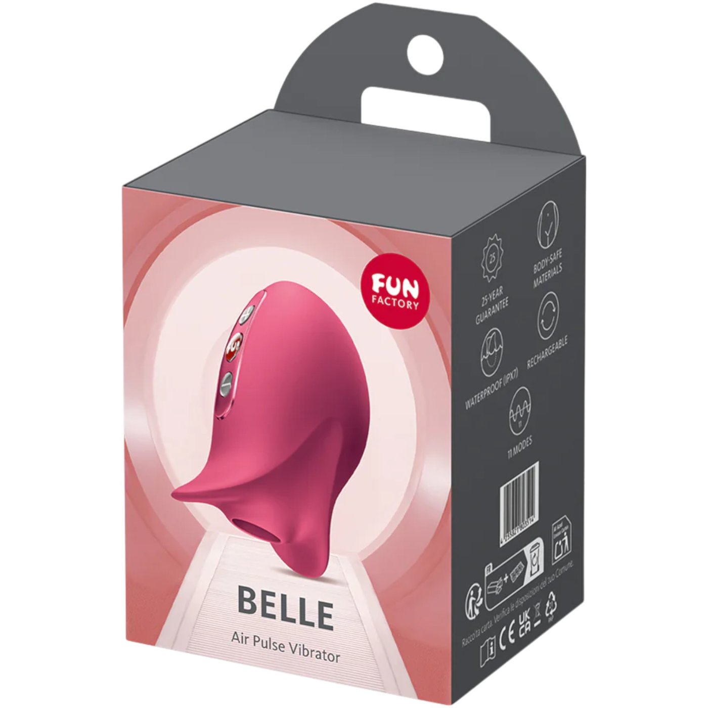Fun Factory Belle Raspberry Air Pulse Clitoral Vibrator
