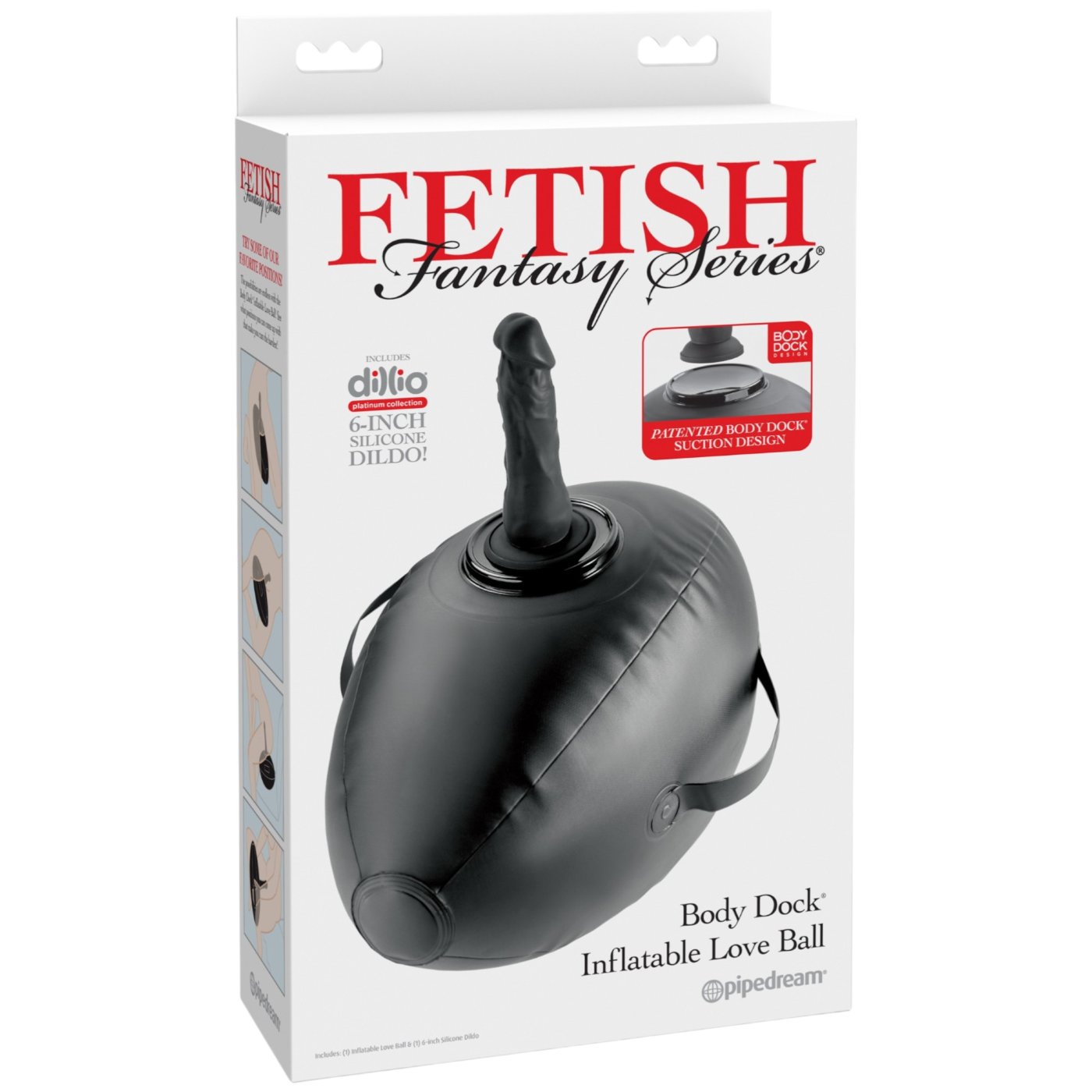 Fetish Fantasy Body Dock Inflatable Love Ball with 6 Inch Silicone Dildo