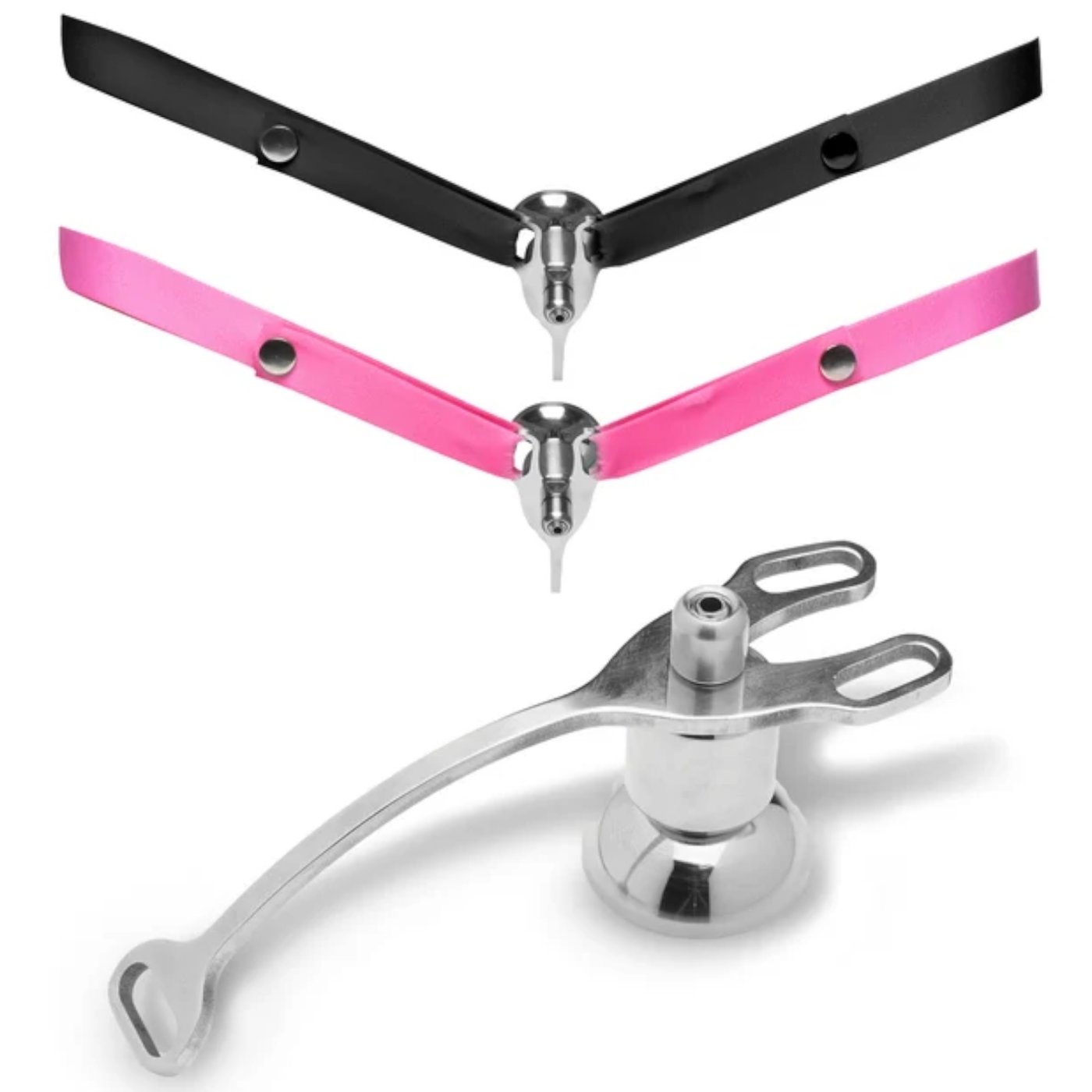 Master Series Sissy Vice Push-In Metal Chastity Cage