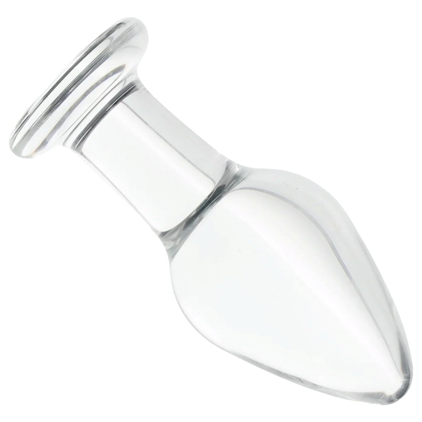 Clarity Utopian Bud Glass Butt Plug 4 Inch