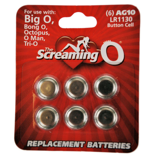 Screaming O Card of 6 x AG10 batteries (LR1130) – Screaming O